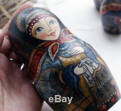 Russian matryoshka doll nesting babushka beauty needlewomen handmade exclusive