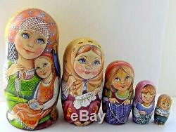 Russian matryoshka doll nesting babushka beauty needlework handmade exclusive