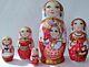 Russian Matryoshka Doll Nesting Babushka Beauty Red Handmade Exclusive