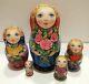 Russian Matryoshka Doll Nesting Babushka Beauty Rose Handmade Exclusive