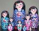 Russian Matryoshka Doll Nesting Babushka Beauty Sakura Japan Handmade