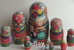 Russian matryoshka doll nesting babushka beauty samovar handmade exclusive