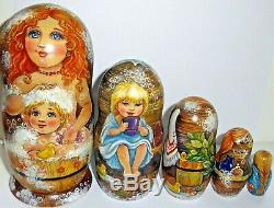 Russian matryoshka doll nesting babushka beauty sauna handmade exclusive