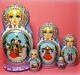 Russian Matryoshka Doll Nesting Babushka Beauty Winter Tales Handmade