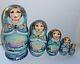 Russian Matryoshka Doll Nesting Babushka Beauty Winter Gjel Handmade Exclusive