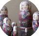 Russian Matryoshka Doll Nesting Babushka Beauty Winter Handmade Exclusive