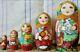 Russian Matryoshka Doll Nesting Babushka Chickens Handmade Exclusive