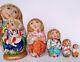 Russian Matryoshka Doll Nesting Babushka Children Village Handmade Exclusive