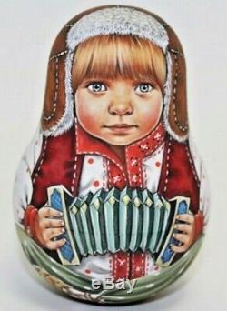 Russian matryoshka roly-poly babushka doll beauty boy handmade exclusive
