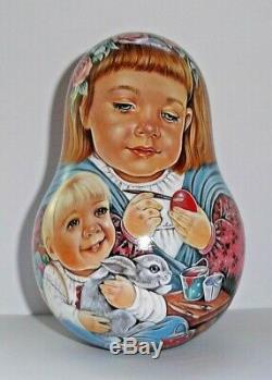 Russian matryoshka tumbler babushka doll beauty Easter egg handmade exclusive