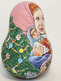 Russian matryoshka tumbler babushka doll beauty christmas handmade exclusive