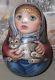 Russian Matryoshka Tumbler Babushka Doll Beauty Girl Cat Handmade Exclusive