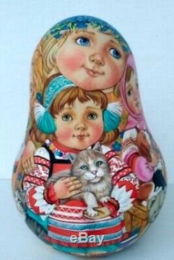Russian matryoshka tumbler babushka doll beauty girl handmade exclusive