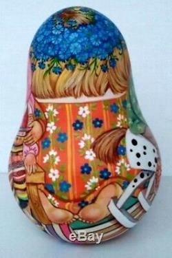Russian matryoshka tumbler babushka doll beauty girl handmade exclusive