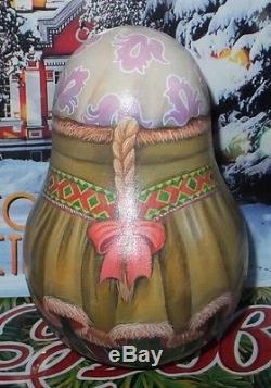 Russian matryoshka tumbler babushka doll beauty girl rabbit handmade exclusive
