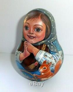 Russian matryoshka tumbler babushka doll beauty handmade exclusive