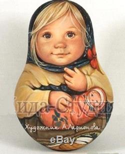 Russian matryoshka tumbler doll babushka beauty Lida original handmade exclusive