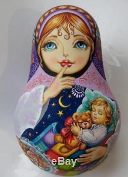 Russian matryoshka tumbler doll babushka beauty girl angel handmade exclusive