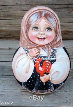 Russian matryoshka tumbler doll babushka beauty handmade exclusive