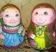 Russian Matryoshka Tumbler Doll Babushka Beauty Hristmas Pigs Set Handmade