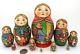 Russian Nesting Dolls 10 Hand Painted Traditional Winter Martryoshka Ryabova