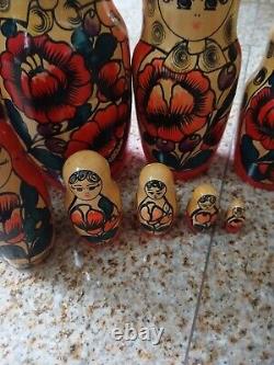 Russian nesting dolls, 13, Nine in the set