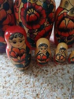 Russian nesting dolls, 13, Nine in the set