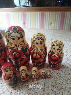 Russian nesting dolls, 13, Nine in the set