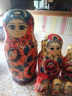 Russian nesting dolls, 13, Nine in the set