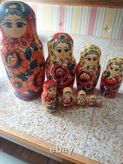 Russian nesting dolls, 13, Nine in the set