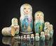 Russian Nesting Dolls, 20 Pieces Matryoshka, Russian Doll Purple Morozko
