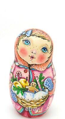 Russian nesting dolls 5 MATRYOSHKA CHMELEVA Year of the PIG Children