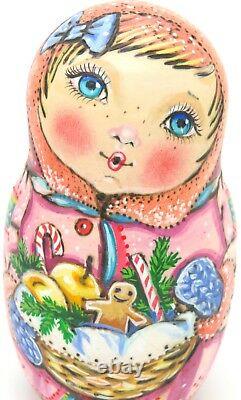 Russian nesting dolls 5 MATRYOSHKA CHMELEVA Year of the PIG Children