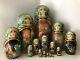 Russian Nesting Dolls, Matryoshka, 15-pieces Set, Fairytale, Handmade