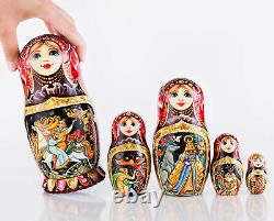 Russian nesting dolls Matryoshka folkart Russian dolls Babushka Stacking doll