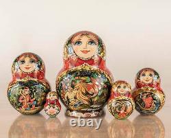 Russian nesting dolls Matryoshka nested doll Christmas Russian stacking dolls