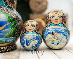 Russian nesting dolls Russian ballet Swan Lake Matryoshka with ballerina