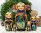Russian Nesting Dolls Scarlet Flower Russian Dolls Hand-carved