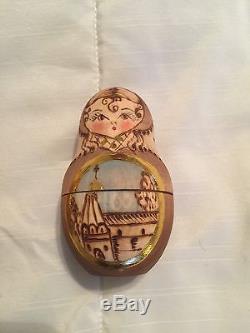 Russian nesting dolls Wooden Hand Made In Russia