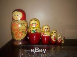 Russian nesting dolls matryoshka