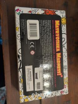 SET of 6 Robot Nesting Dolls Matryoshka Madness! Babushka Silver Russian New