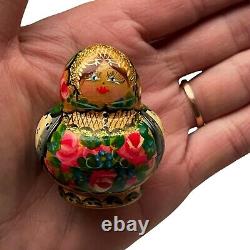 Sergiyev Posad Micro Matryoshka 9-Piece Littlest Russian Nesting Doll Small-Tiny