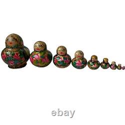 Sergiyev Posad Micro Matryoshka 9-Piece Littlest Russian Nesting Doll Small-Tiny