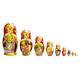 Set Of 10 Cinderella Wooden Russian Nesting Dolls 10 Inches