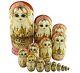 Set Of 15 Wooden Girl Castle The Kremlin Traditional Russian Nesting Dolls Ma