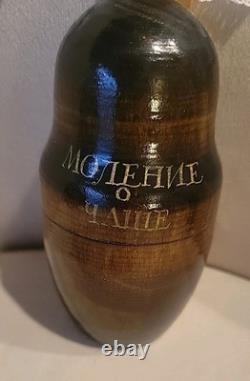 Set of 5 Life Scenes of Jesus Nesting Dolls Matryoshka-signed By Artist. Russian