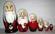 Set Of 6 Nesting Dolls Rise Of The Guardians Santa Nesting Doll
