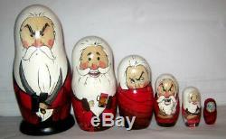 Set of 6 nesting dolls Rise of the guardians Santa nesting doll