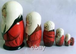 Set of 6 nesting dolls Rise of the guardians Santa nesting doll