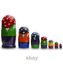 Set of 7 Gnomes Wooden Nesting Dolls 8 Inches